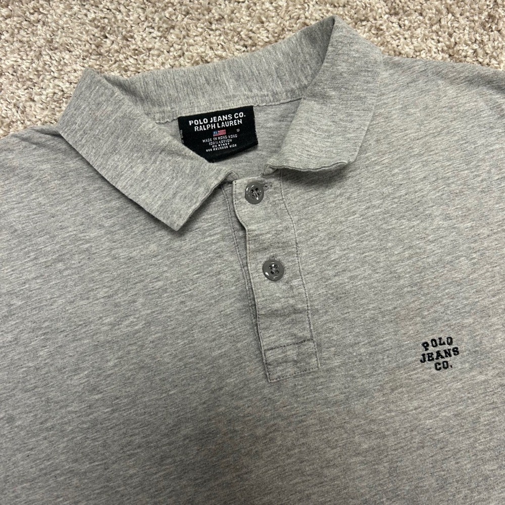 Vintage Polo Jeans Co Ralph Lauren Long Sleeve Polo Shirt Men Size Small 90s